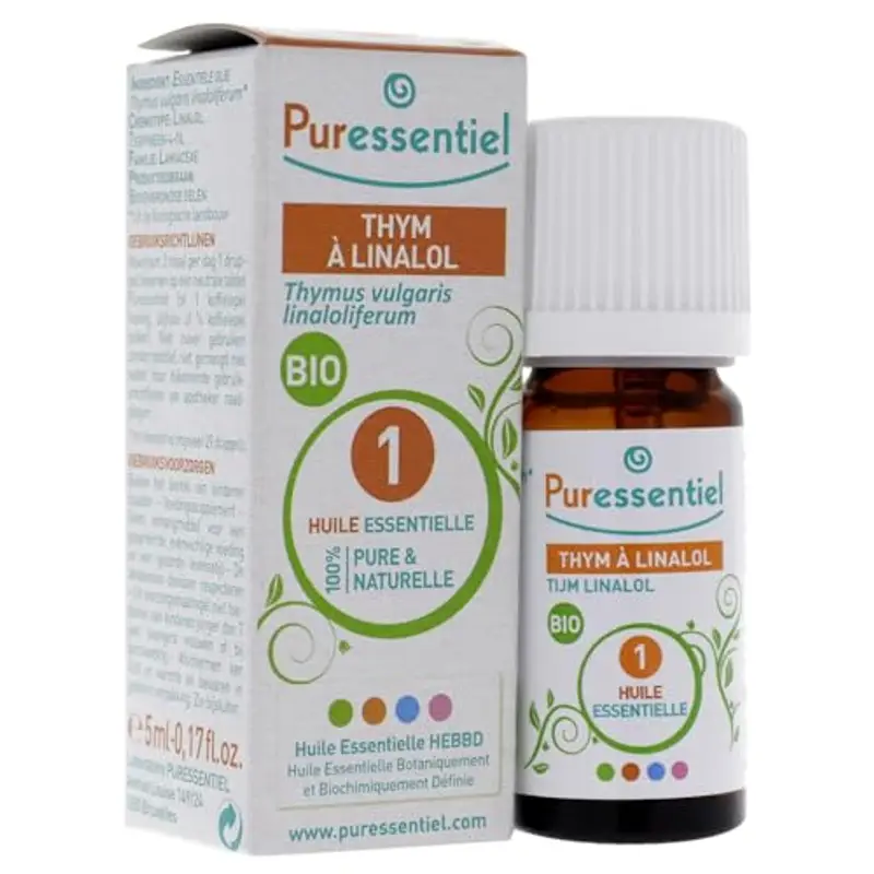 Puressentiel - Olio Essenziale di Timo a Linalolo - 100% Puro e Naturale - OEBBD (Olio Essenziale Botanicamente e Biochimicamente Definito) - Da Agricoltura Biologica - Vegan e Cruelty Free - 5 ml miniatura 3