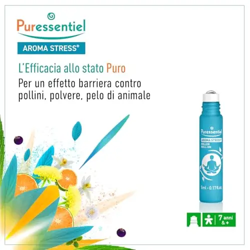 Puressentiel Sonni Sereni, Roller Stress ai 12 Oli Essenziali, 100% puri e naturali, Aiuta a liberarsi dallo stress e miniatura 2