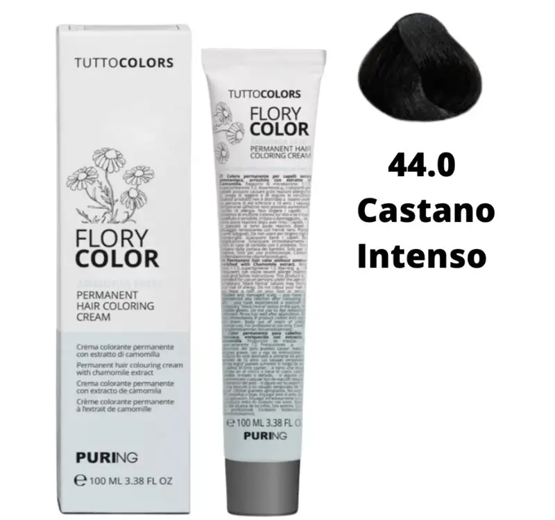Puring - Flory Color Tintura 44.0 Castano intenso