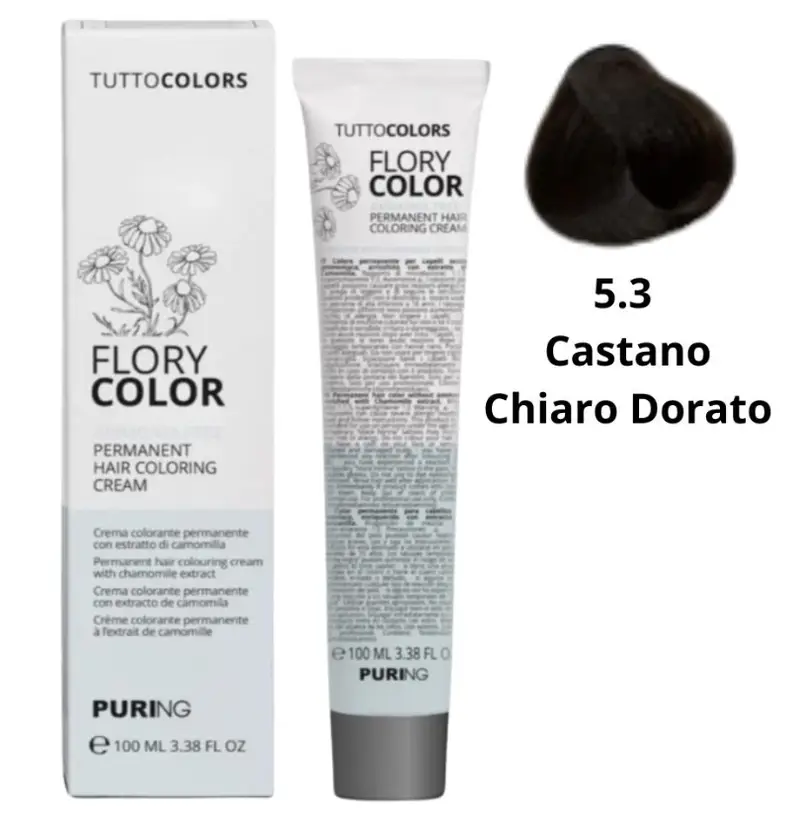 Puring - Flory Color Tintura 5.3 Castano chiaro dorato