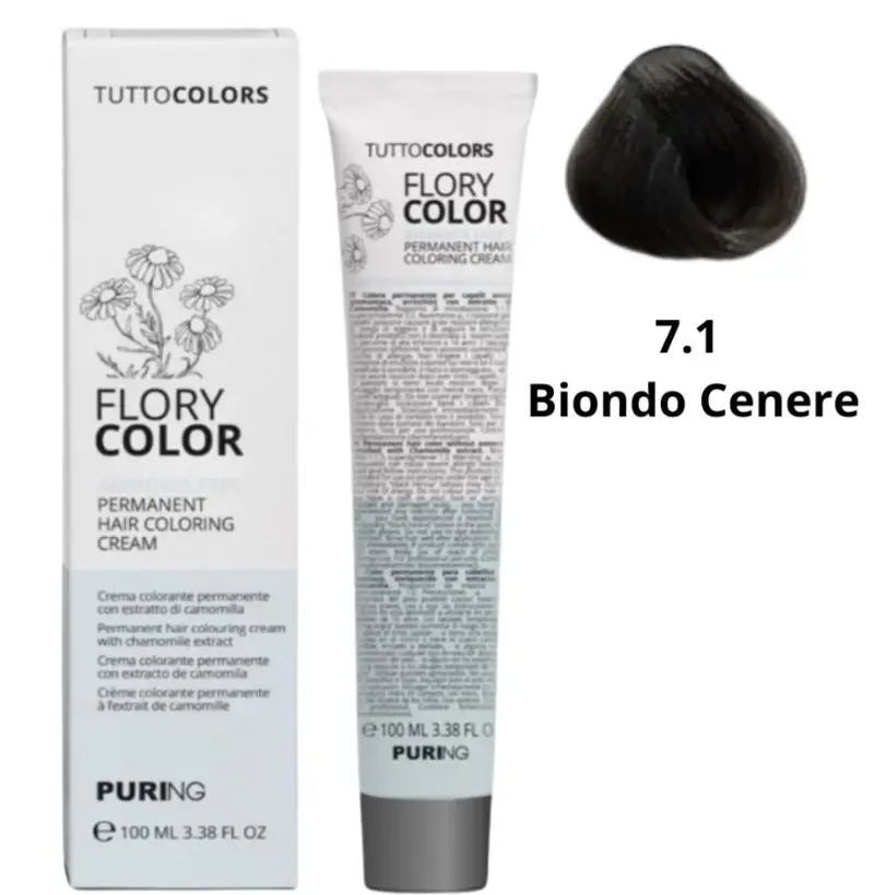 Puring - Flory Color Tintura 7.1 Biondo cenere