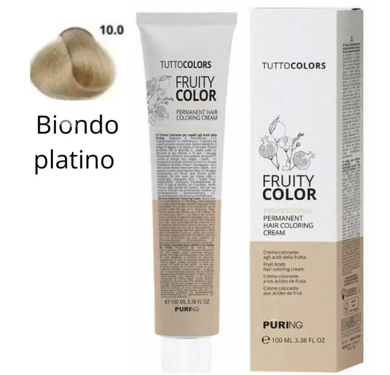Puring - Fruity Color Tintura 10.0 Biondo platino