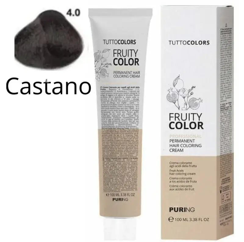 Puring - Fruity Color Tintura 4.0 Castano
