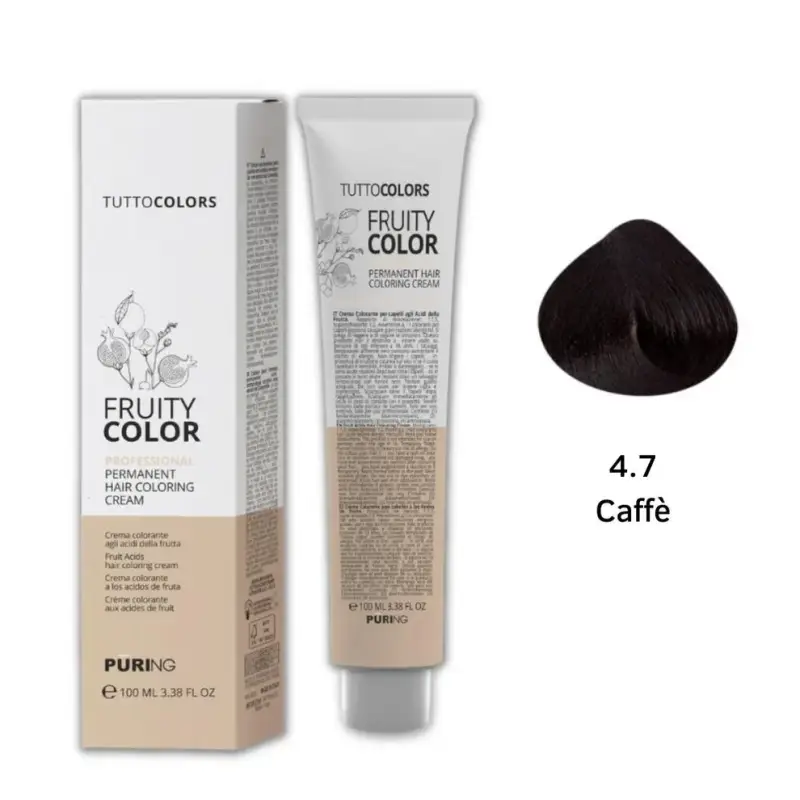Puring - Fruity Color Tintura 4.7 Caffé