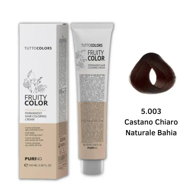 Puring - Fruity Color Tintura 5.003 Castano chiaro naturale Bahia