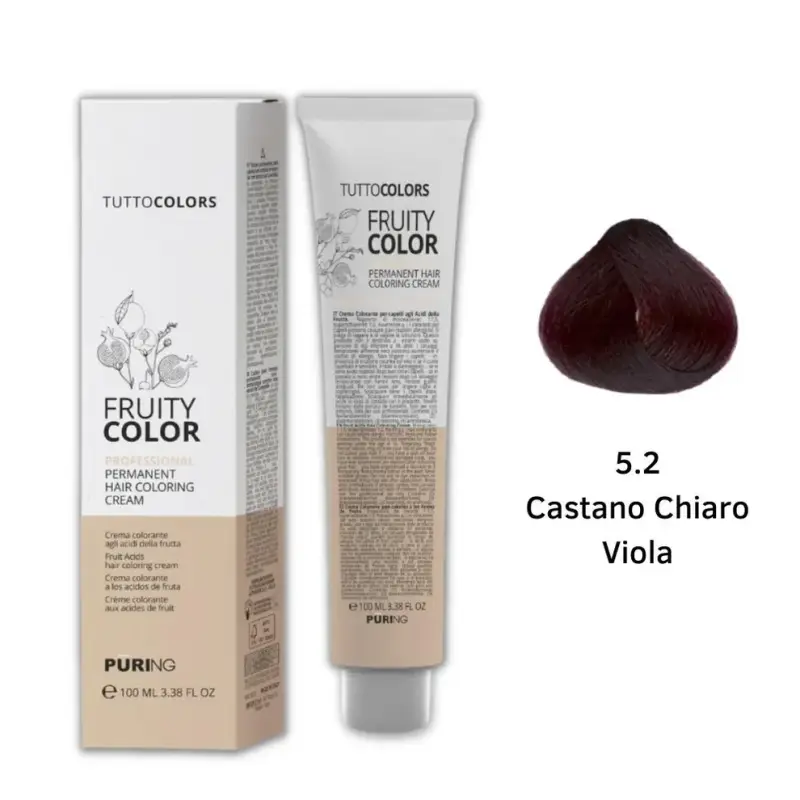 Puring - Fruity Color Tintura 5.2 Castano chiaro viola