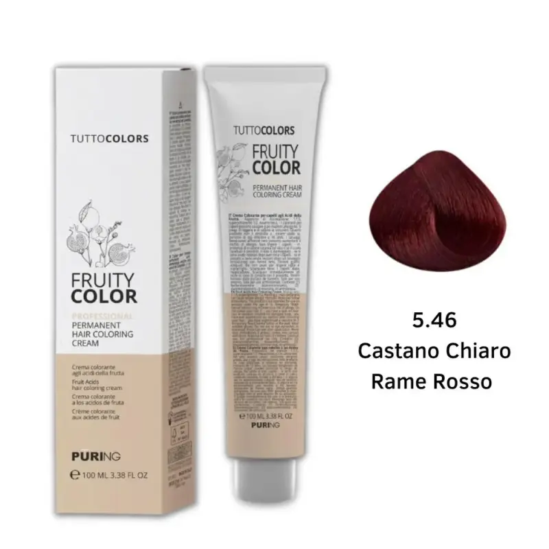 Puring - Fruity Color Tintura 5.46 Castano chiaro rame rosso