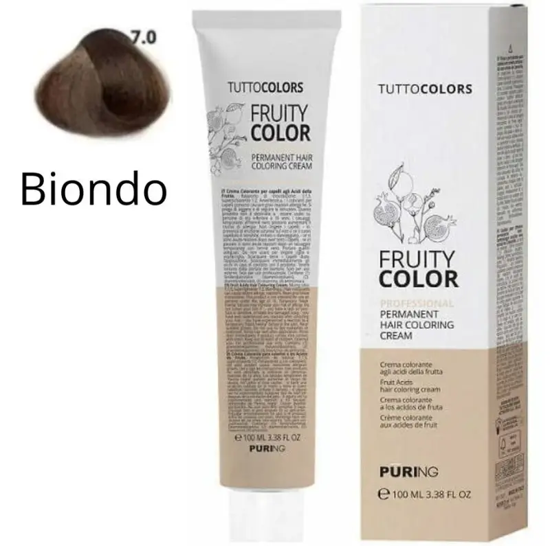 Puring - Fruity Color Tintura 7.0 Biondo
