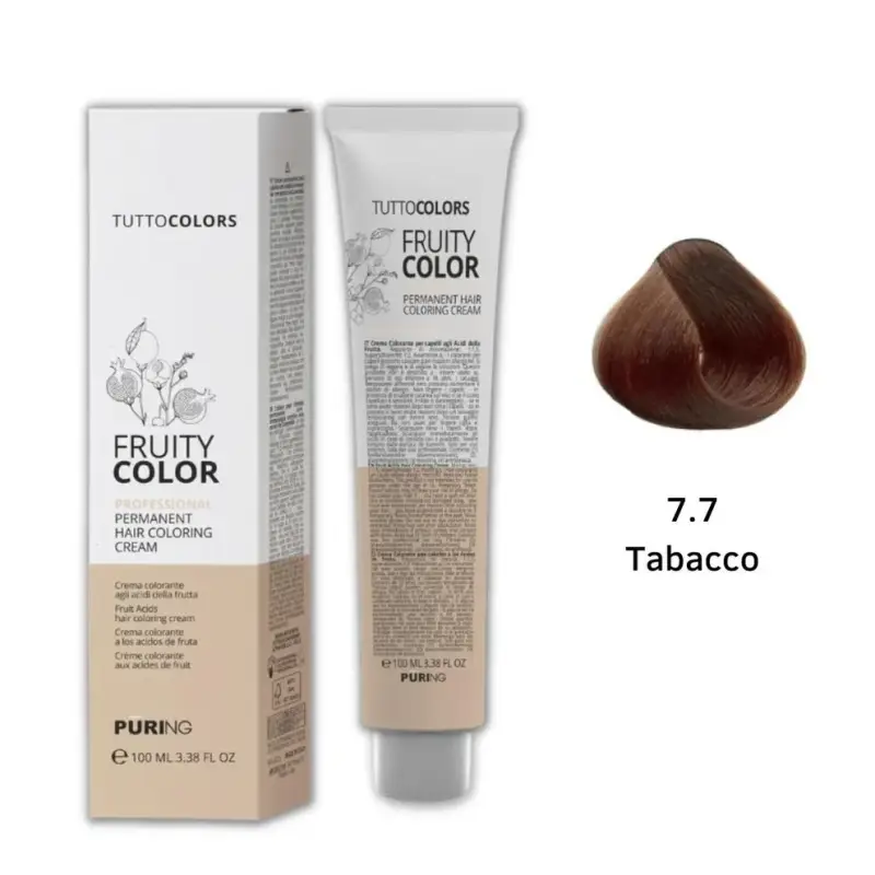 Puring - Fruity Color Tintura 7.7 Tabacco