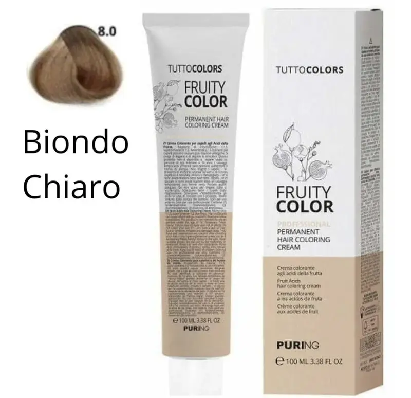 Puring - Fruity Color Tintura 8.0 Biondo chiaro