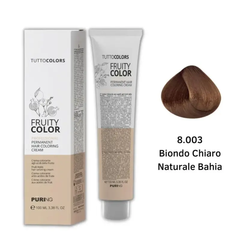 Puring - Fruity Color Tintura 8.003 Biondo chiaro naturale Bahia