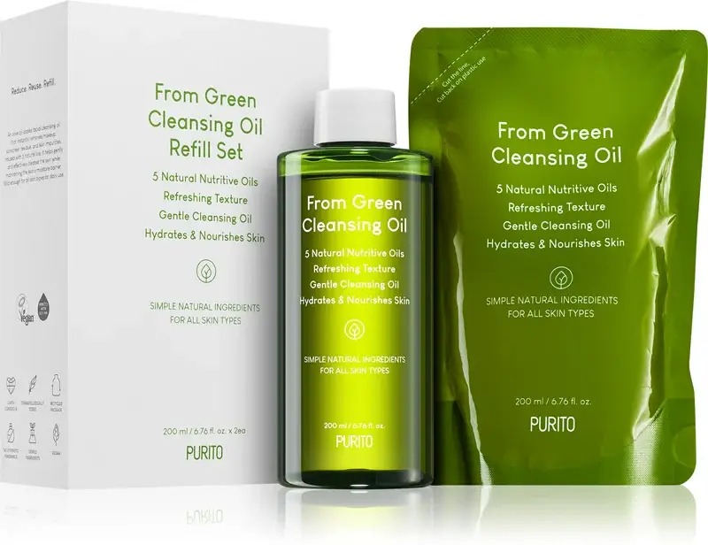 Da Green Set di oli detergenti - Set regalo per la cura della pelle