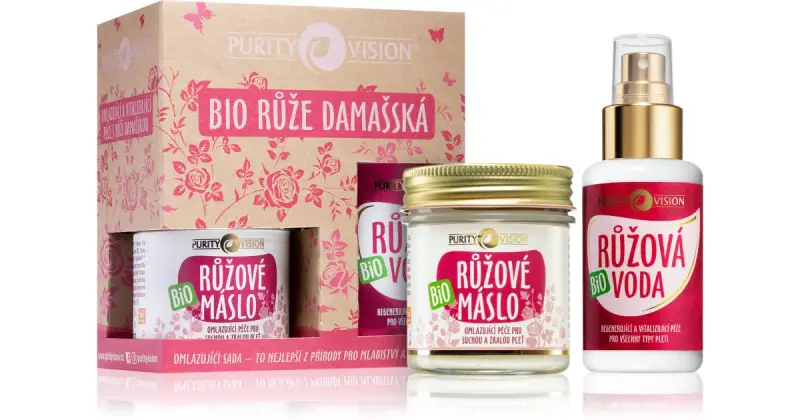 Set rigenerante con rosa damascena