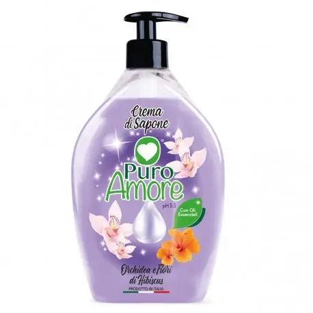 Crema Di Sapone Orchidea E Fiori Di Hibiscus 750 Ml