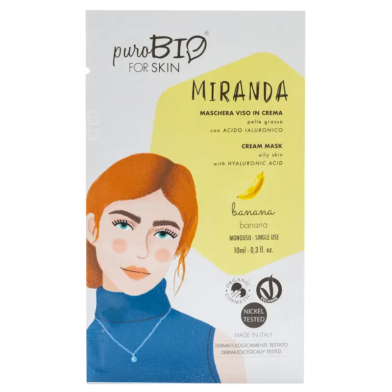 Viso MIRANDA Maschera Viso In Crema - Pelle Grassa - BANANA - Maschera viso idratante