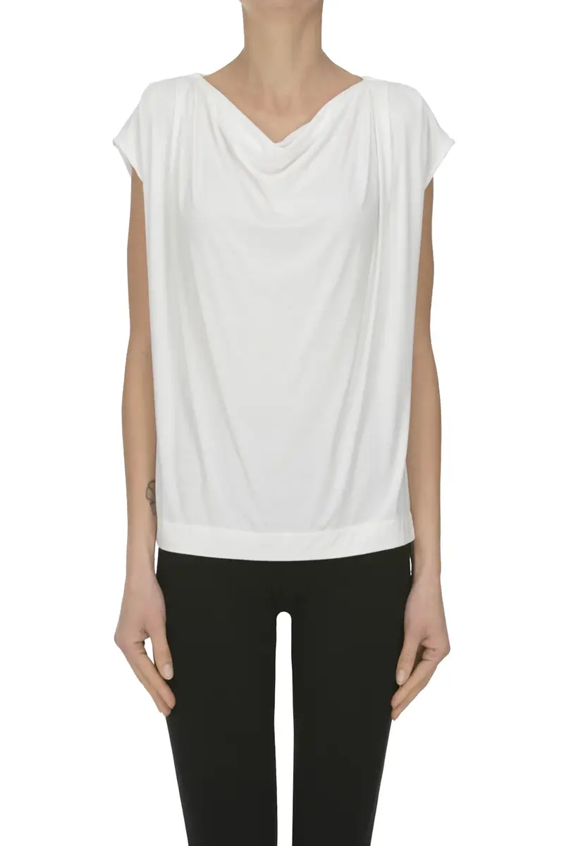 Top in misto viscosa