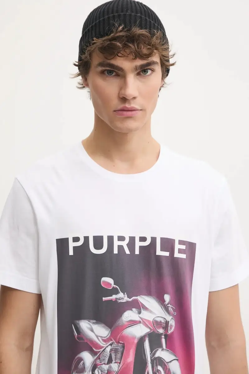 PURPLE BRAND T-shirt Uomo Bianco 3300794 miniatura 4