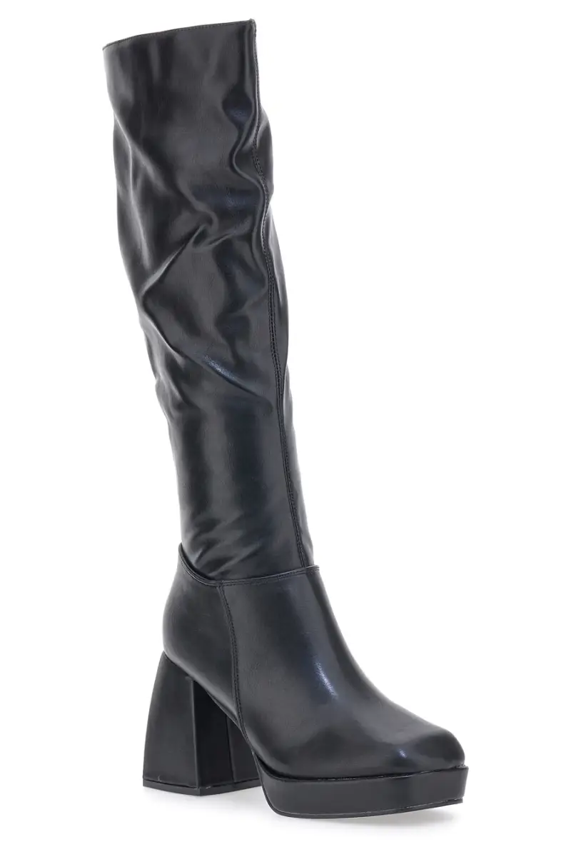 Stivali Alti con Tacco Neri Pushy Wamp 27274 [NERO] miniatura 3