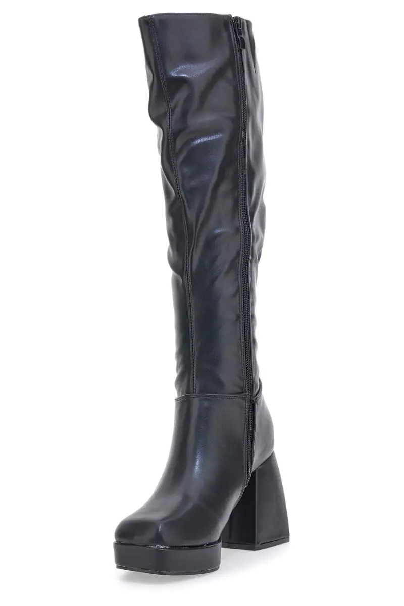 Stivali Alti con Tacco Neri Pushy Wamp 27274 [NERO] miniatura 4