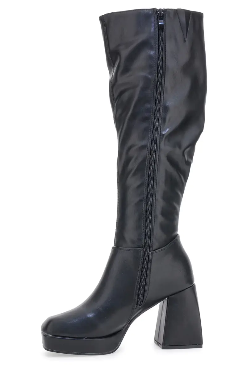 Stivali Alti con Tacco Neri Pushy Wamp 27274 [NERO] miniatura 5