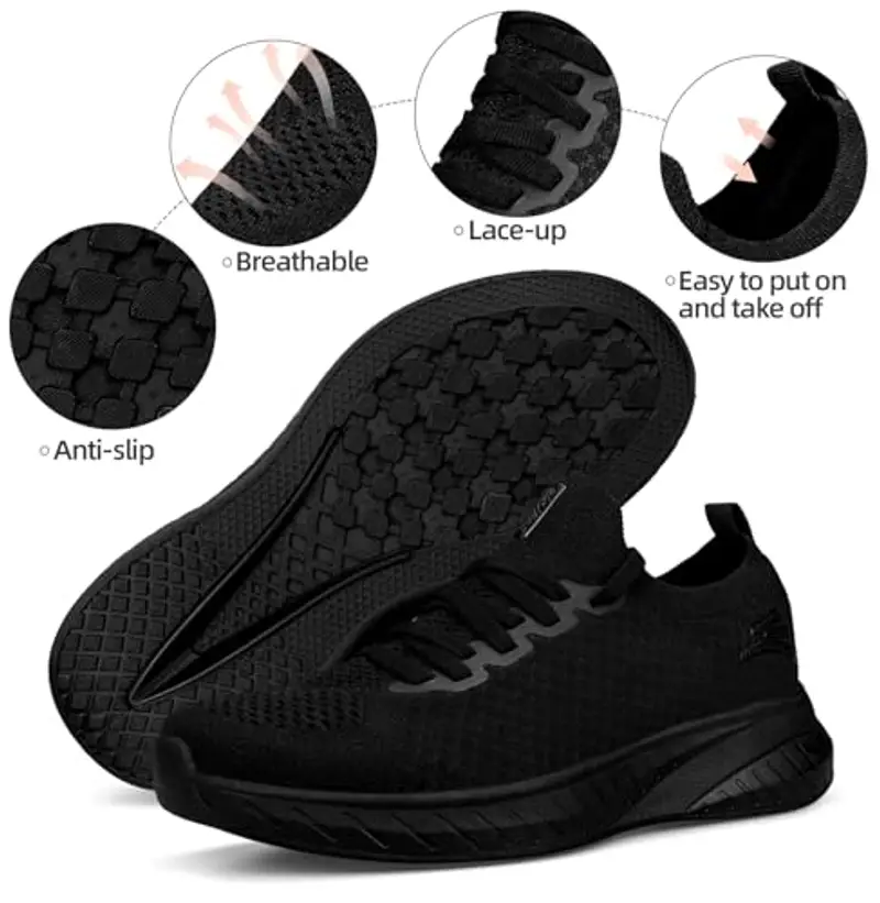 Puweco Scarpe Donna Running Sneakers Comode Tennis Leggero e Traspirante Tempo Libero Fitness Palestra Scarpe miniatura 3