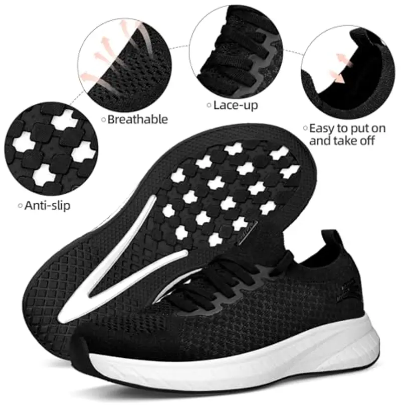 Puweco Scarpe Donna Running Sneakers Comode Tennis Leggero e Traspirante Tempo Libero Fitness Palestra Scarpe miniatura 3