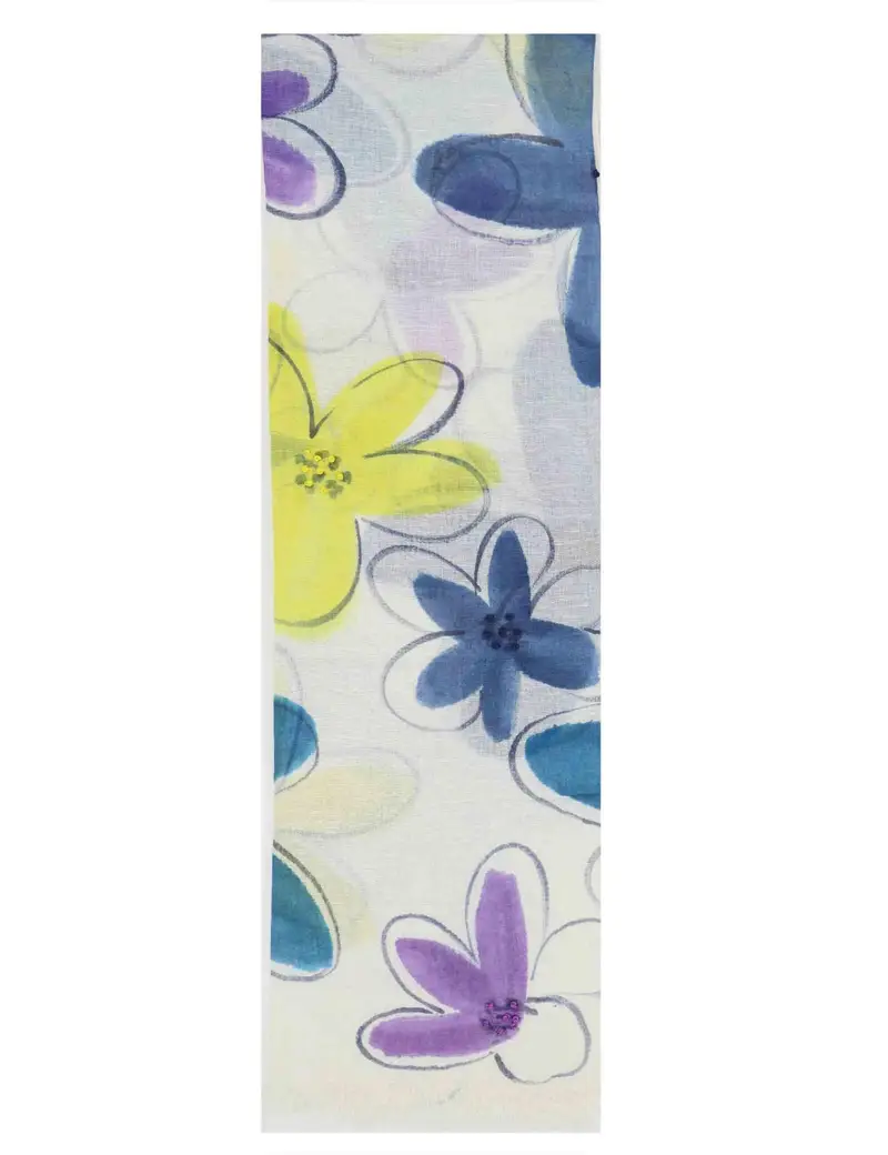 Bedflowers stole donna in lino off white Donna 60260020 0035