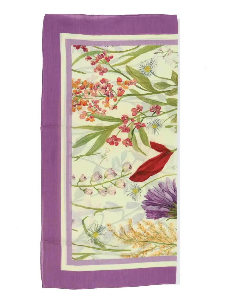 Foulard Bloom in pura seta a fantasia Donna 60260055 0026