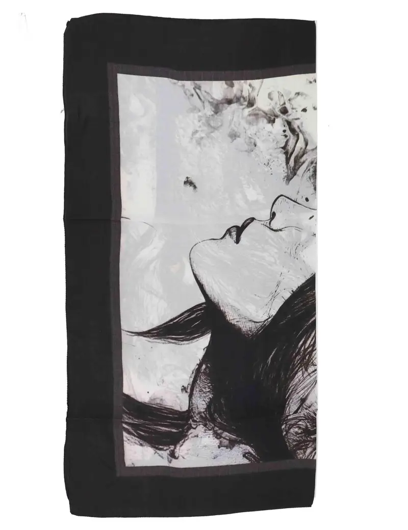 Foulard Wolf in pura seta a fantasia Donna 60260056 0012