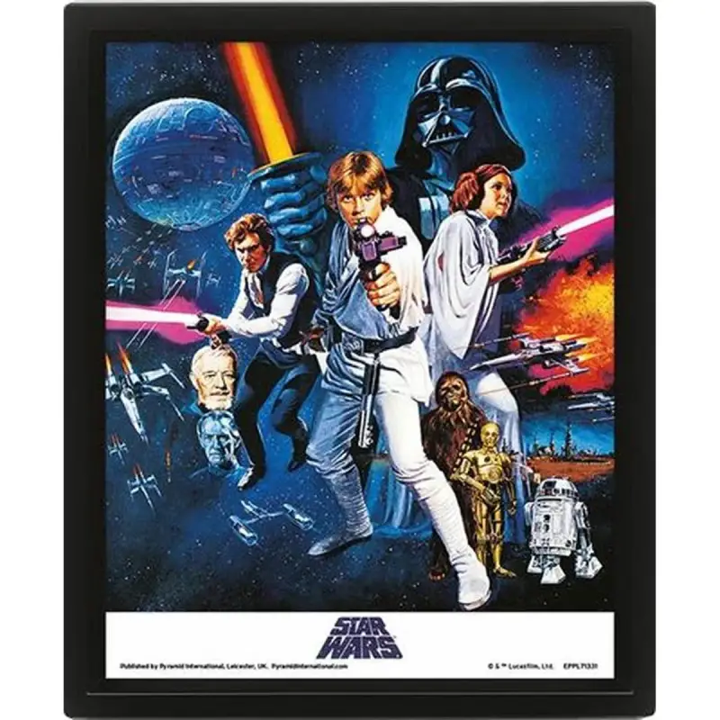 Cornice 3D lenticolare Pyramid Star Wars New Hope One Sheet