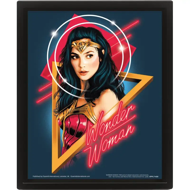 Cornice 3D lenticolare Pyramid WW84 Neon