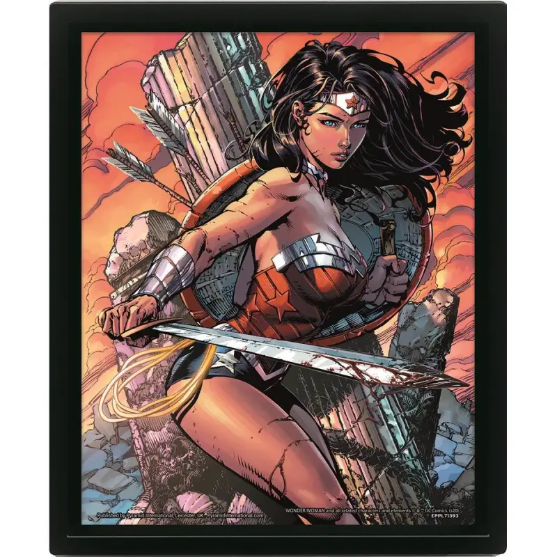 Cornice 3d Peramid Wonder Woman Battle
