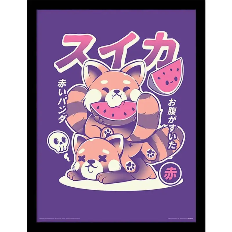 Decorazione murale Pyramid Watermelon Framed