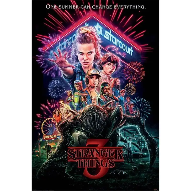 poster lenticolare 3d Pyramid Stranger Things Summer Of 85