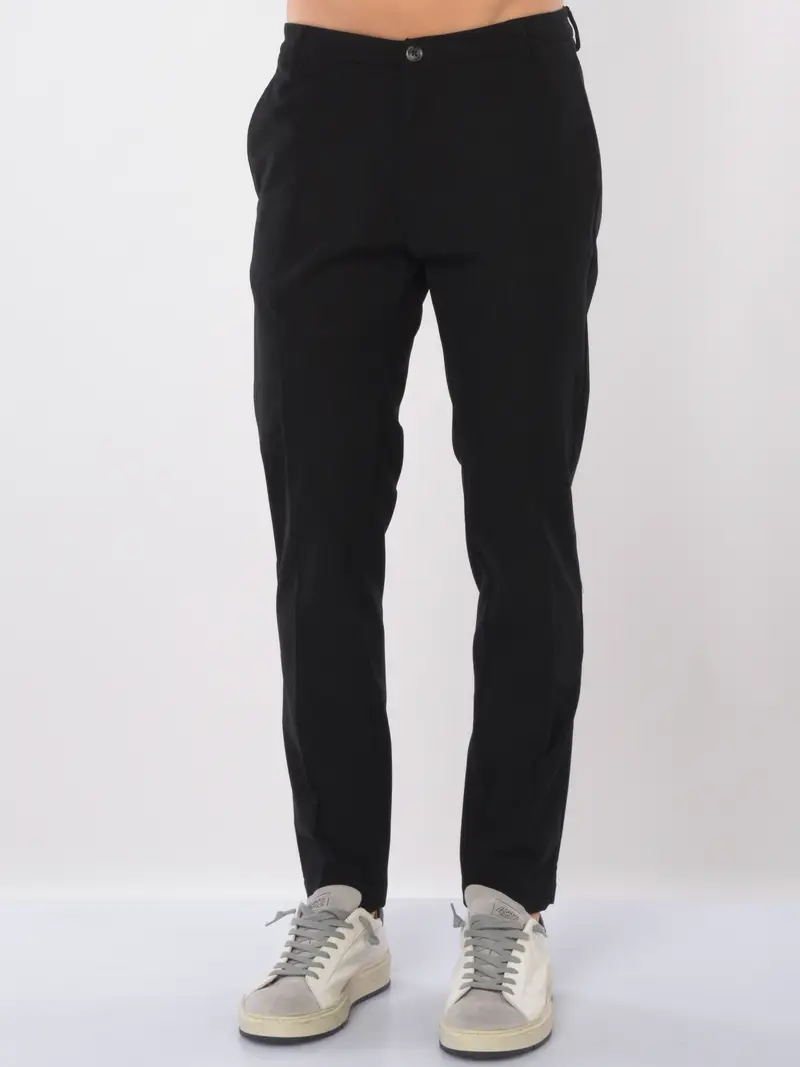 pantalone da uomo Qb24 chino in velluto NERO