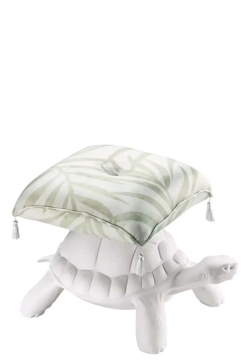 Pouf 'Turtle Carry Pouf' Bianco