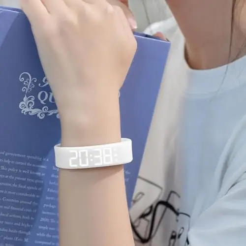 QFFYFZAL Bracciale con sveglia 2025 Nuovo cinturino da polso per chi dorme profondamente, vibrazione silenziosa miniatura 2