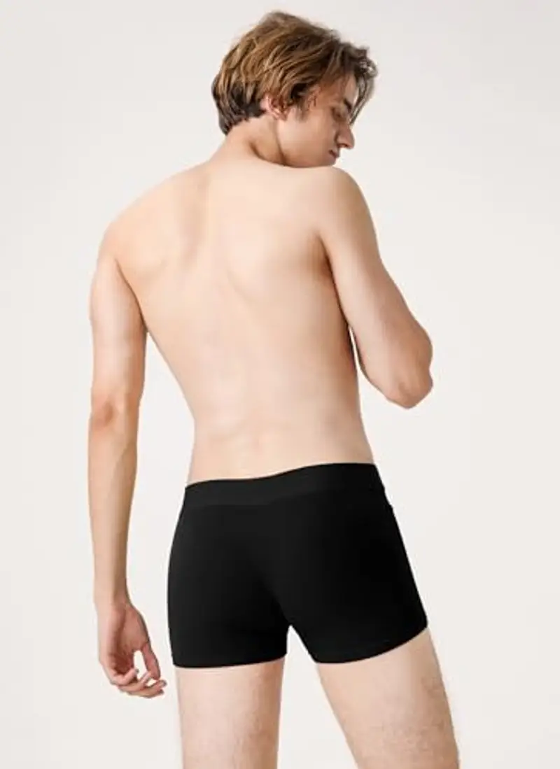 QINCAO Boxer Uomo Nero 2200299 miniatura 3