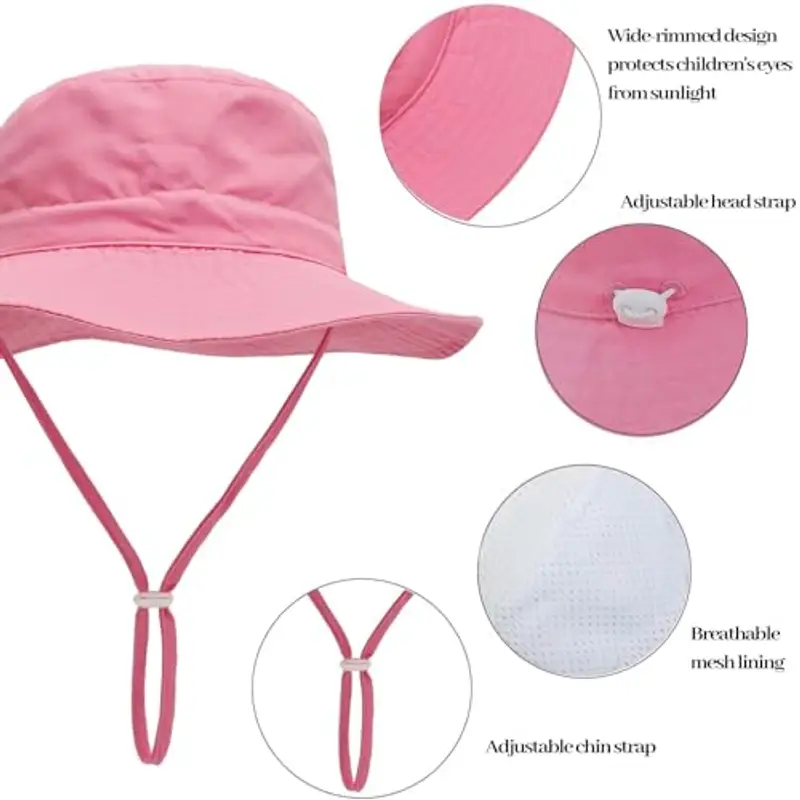 QIYIENDIAN Cappelli Bambino Rosa 1960881 miniatura 3