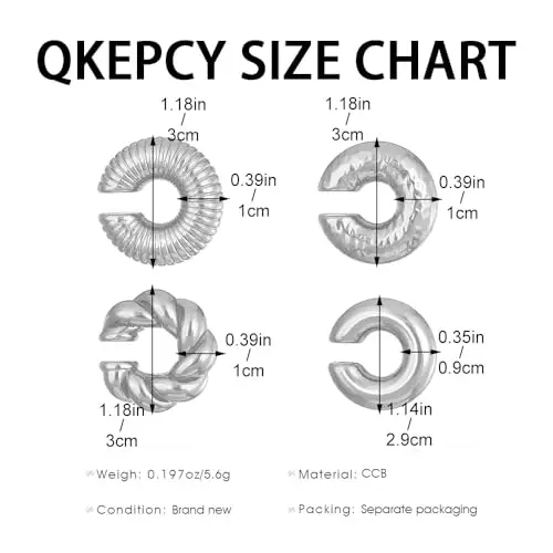 QKEPCY Orecchini Donna Argento 2624343 miniatura 3