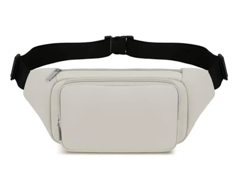 QKUDS Marsupio Uomo Bianco 1599223