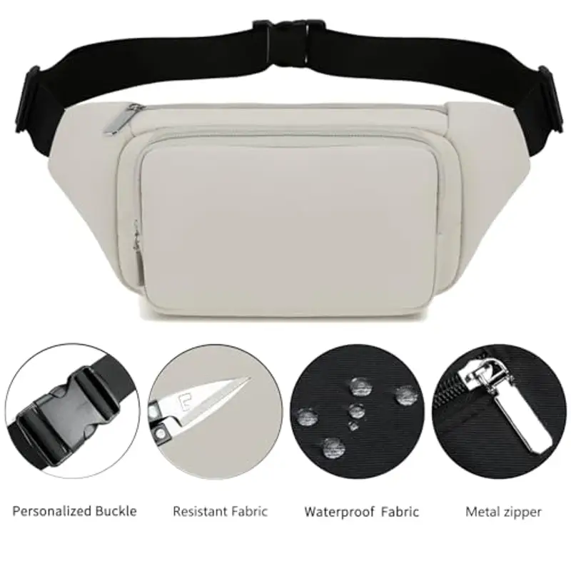 QKUDS Marsupio Donna Bianco 1599223 miniatura 3