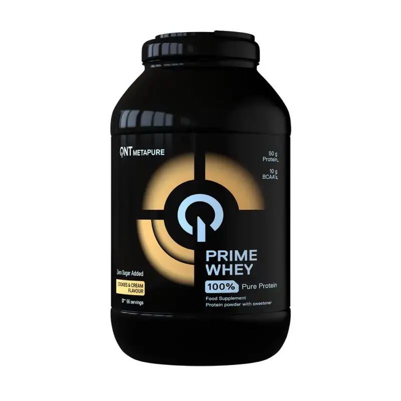 Miscela di proteine 100% isolato e concentrato di siero di latte Cookies & Cream QNT Prime Whey 2 kg