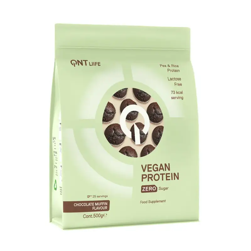 Muffin proteico al cioccolato QNT Vegan Protein Powder