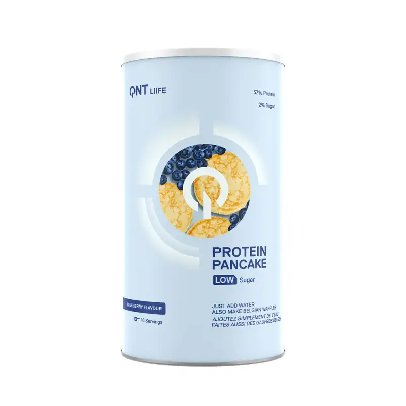 Nutrizione proteica con poco zucchero Mirtillo QNT Protein Pancake