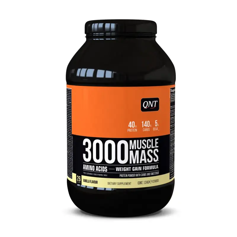 Nutrizione proteica QNT 3000 Muscle Mass - Vanilla