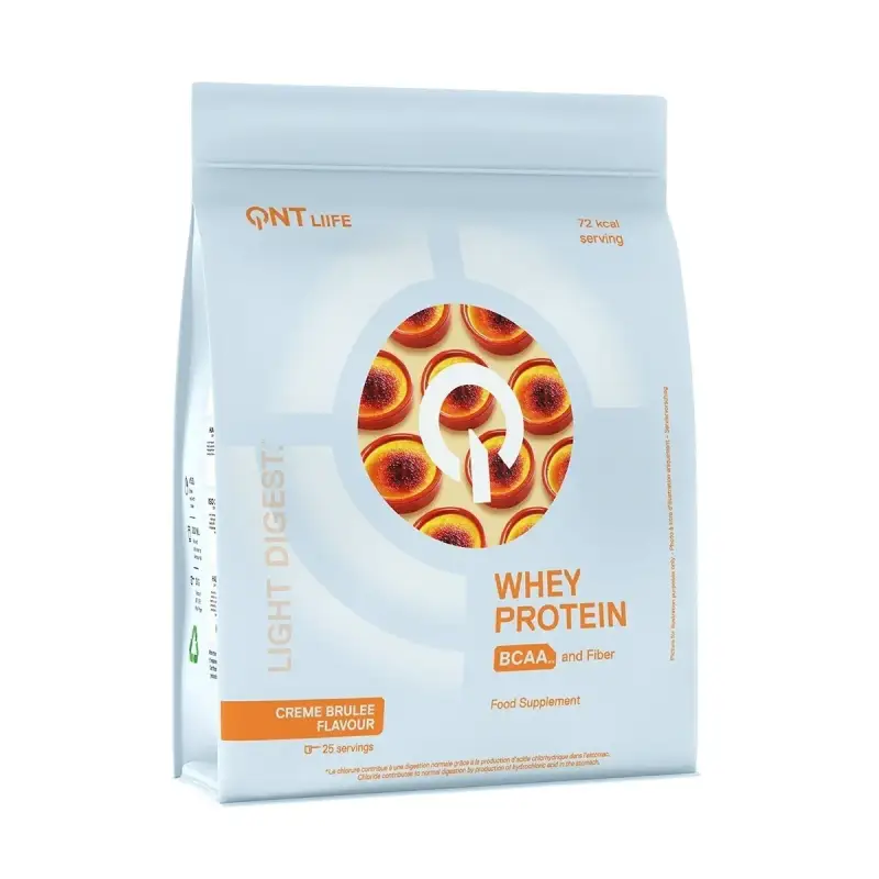Nutrizione proteica QNT Light Digest Whey Protein - Crème brûlée