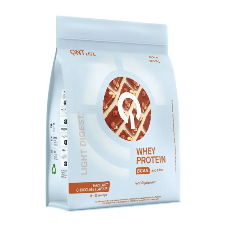 Nutrizione proteica QNT Light Digest Whey Protein - Hazelnut Chocolate