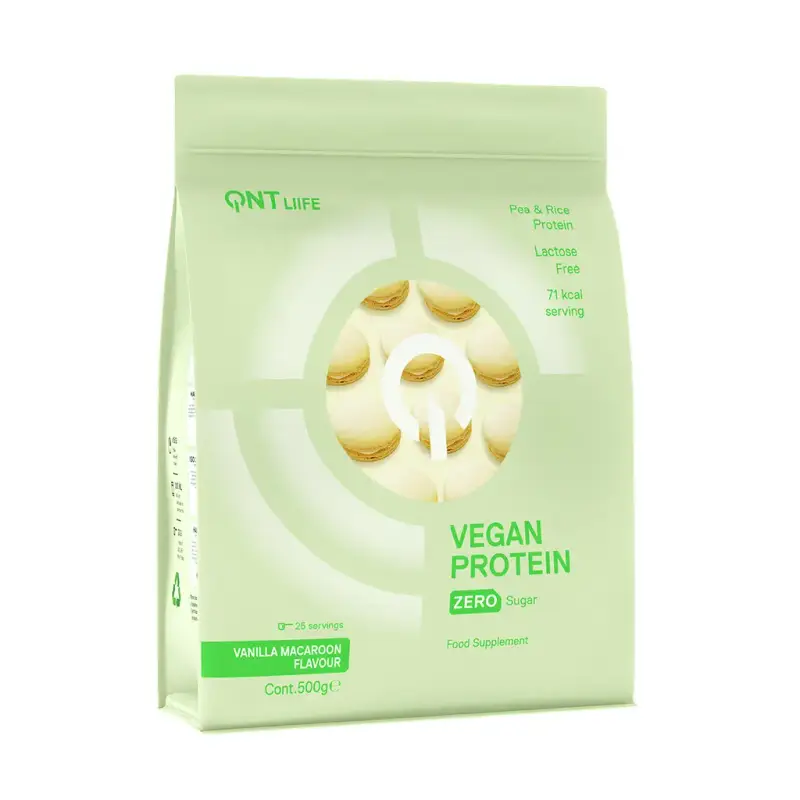 Proteina Macaron alla vaniglia QNT Vegan Protein Powder
