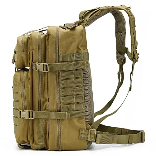 QT&QY Zaino tattico Militare 45 Litri con Sistema Molle Adatto la Caccia e l'outdoor Zaino da Assalto 3 Giorni Zaino miniatura 3